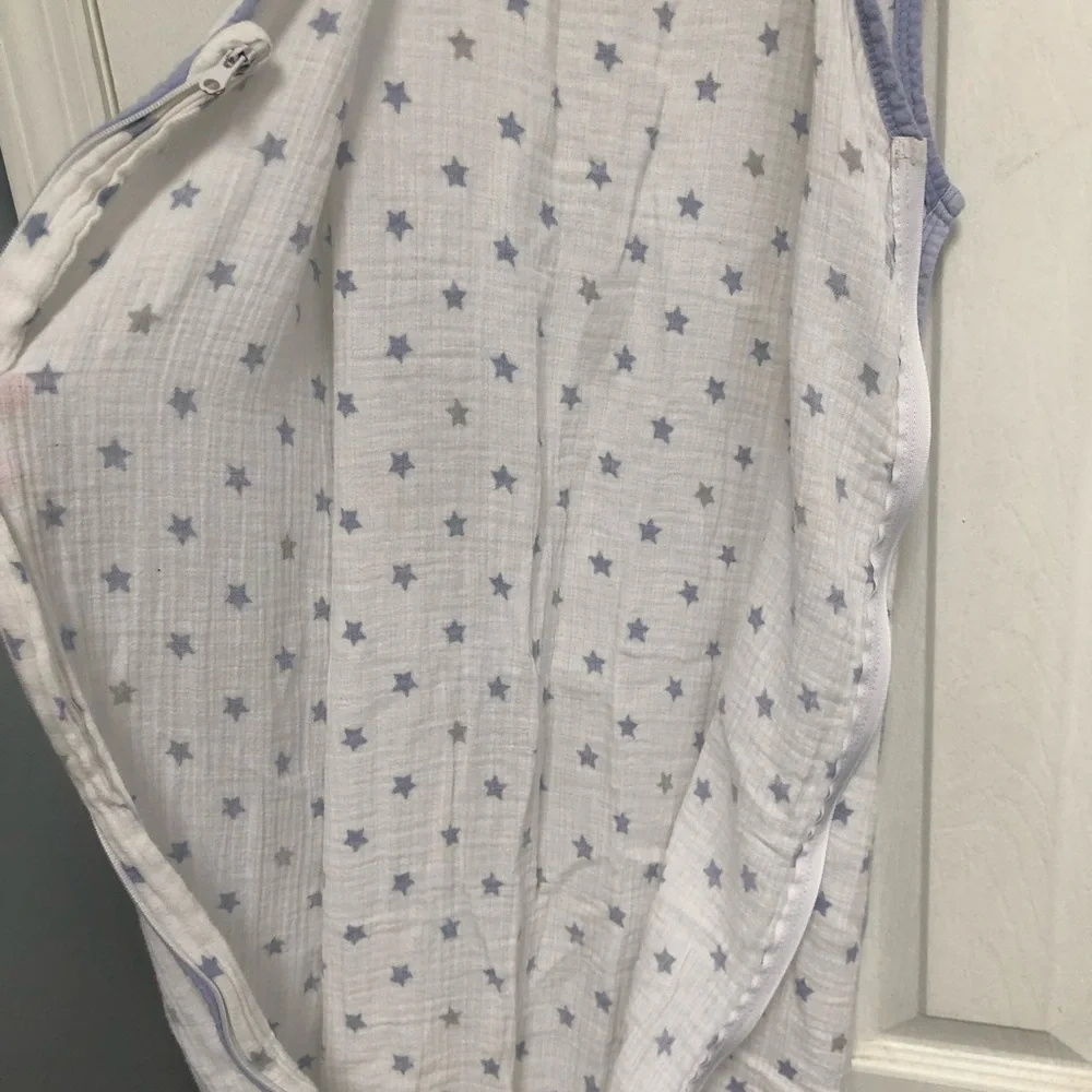 aden + anais Muslin Cotton Zip Baby Sleep Sack Stars Large 12-18 Months